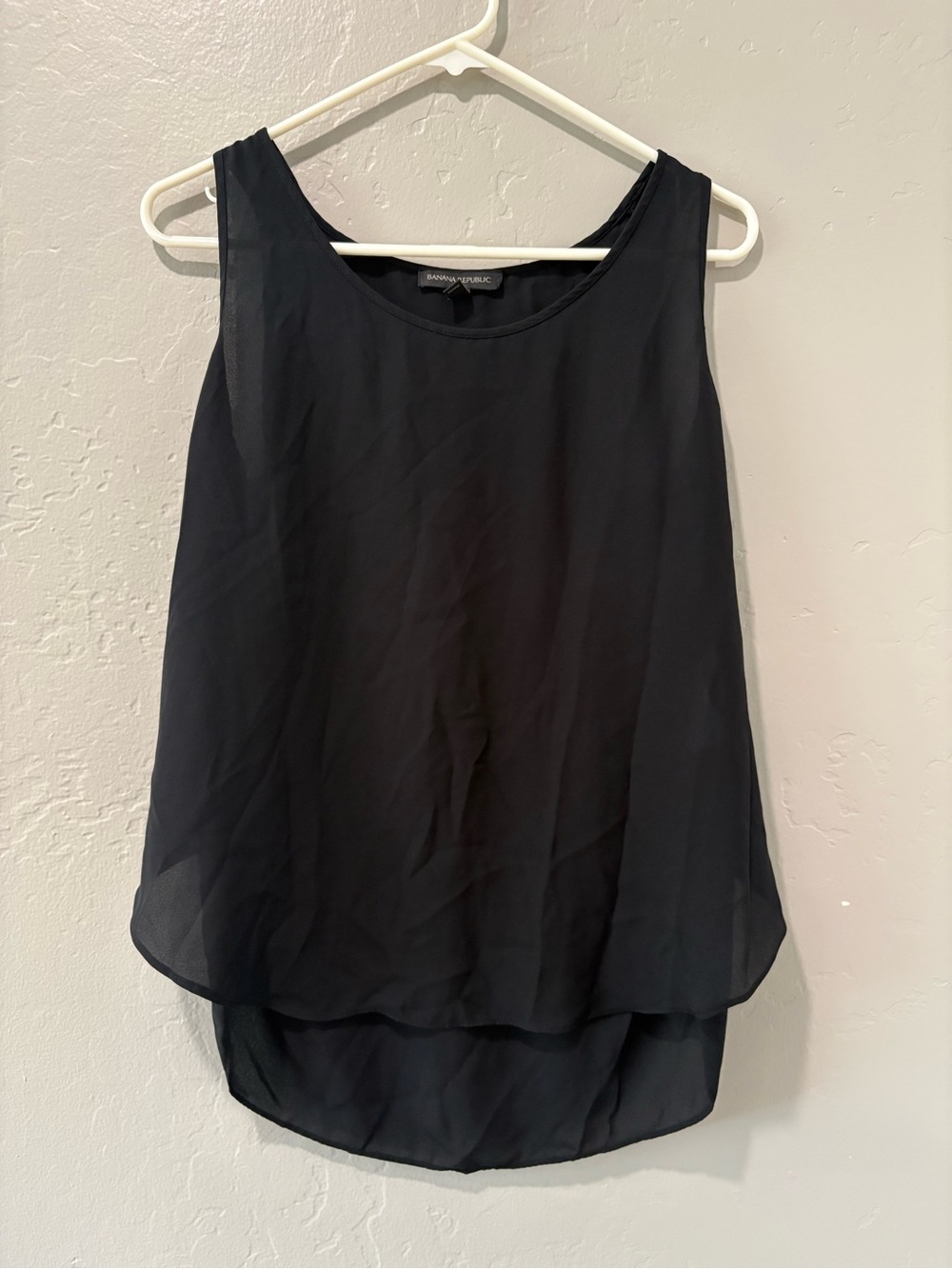 Banana Republic Black Sleeveless Blouse